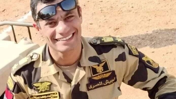 Lieutenant Colonel Assem Mohamed Essameldin, head of the 103rd Thunderbolt Battalion, killed in an IED attack (supplied)