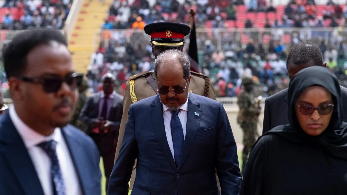 Somali President Hassan Sheikh Mohamud pictured in Nairobi, Kenya, on 17 October 2025 (Kabir Dhanji/AFP)
