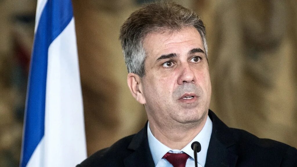 Israel's Foreign Minister Eli Cohen (pictured here in Prague, Czech Republic, on 4 April 2023) met his Libyan counterpart in Italy last week (AFP)