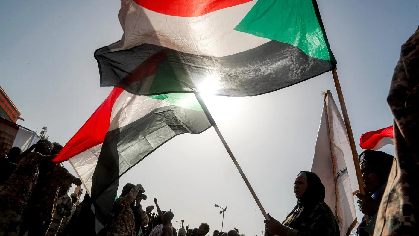 Members of the pro-Sudanese army Popular Resistance group gather for a rally in the Karary district of Omdurman on 30 June 2026 (Ebrahim Hamid/AFP)