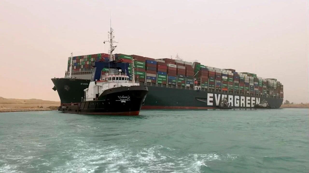 The 400-metre Ever Given grabbed international headlines on 23 March after it was jammed diagonally across a southern section of the canal.