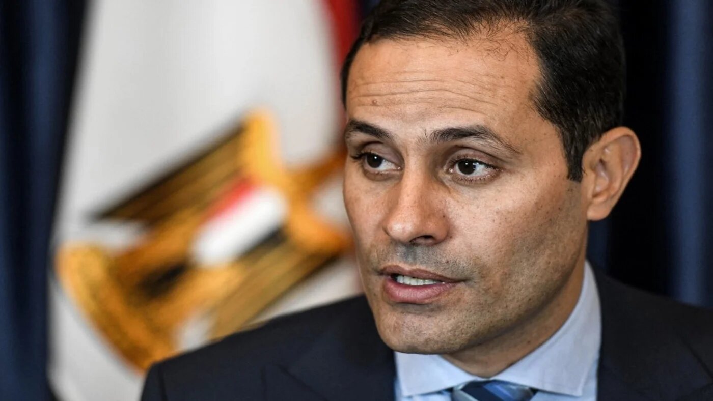 Ahmed al-Tantawi gives an interview at his office in central Cairo on 12 October, 2023 (AFP)