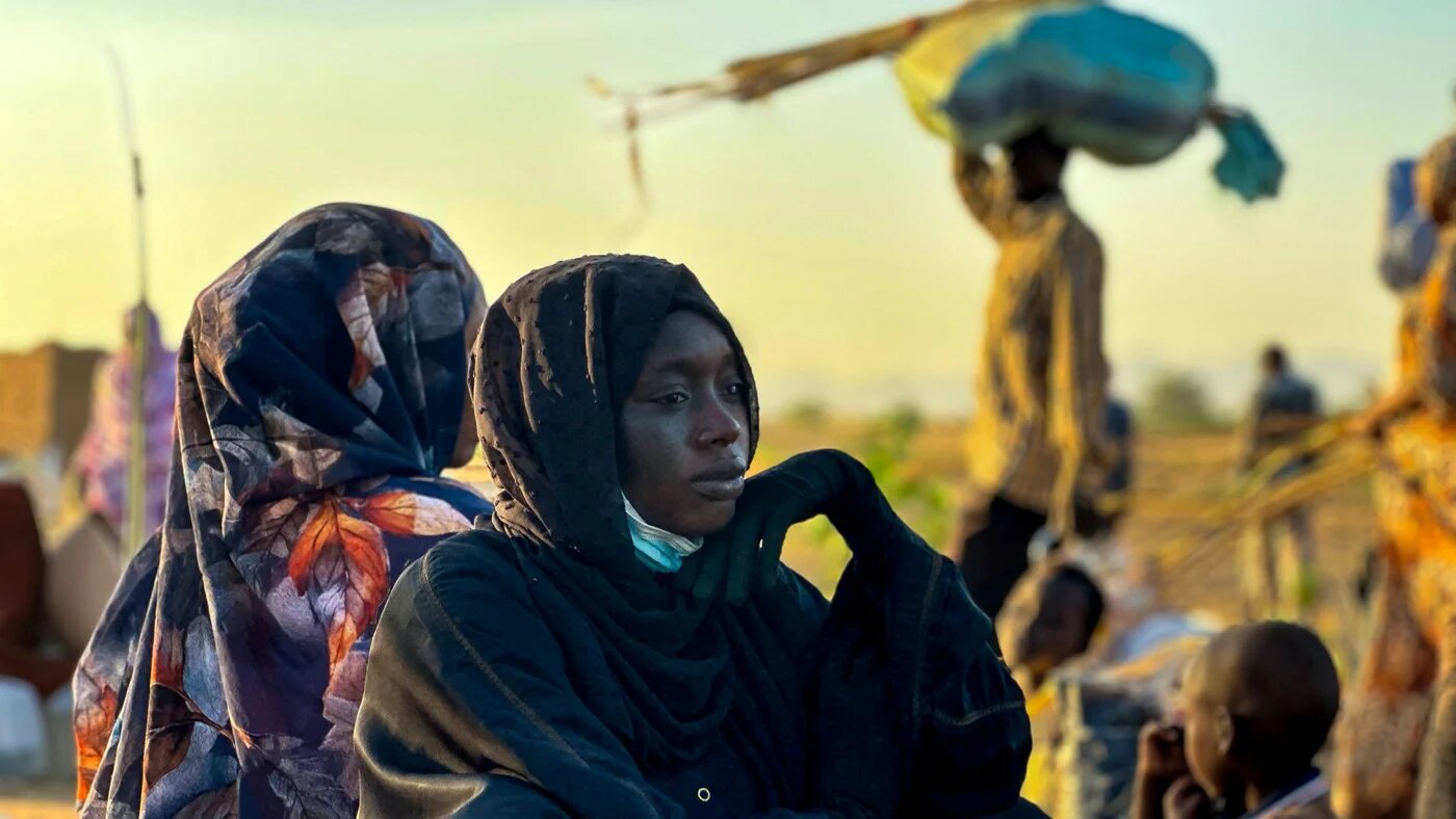 Refugees in Tawila, in the Sudan's war-torn western Darfur region, on 28 October 2025, after fleeing el-Fasher following the city’s fall to the Rapid Support Forces (AFP)