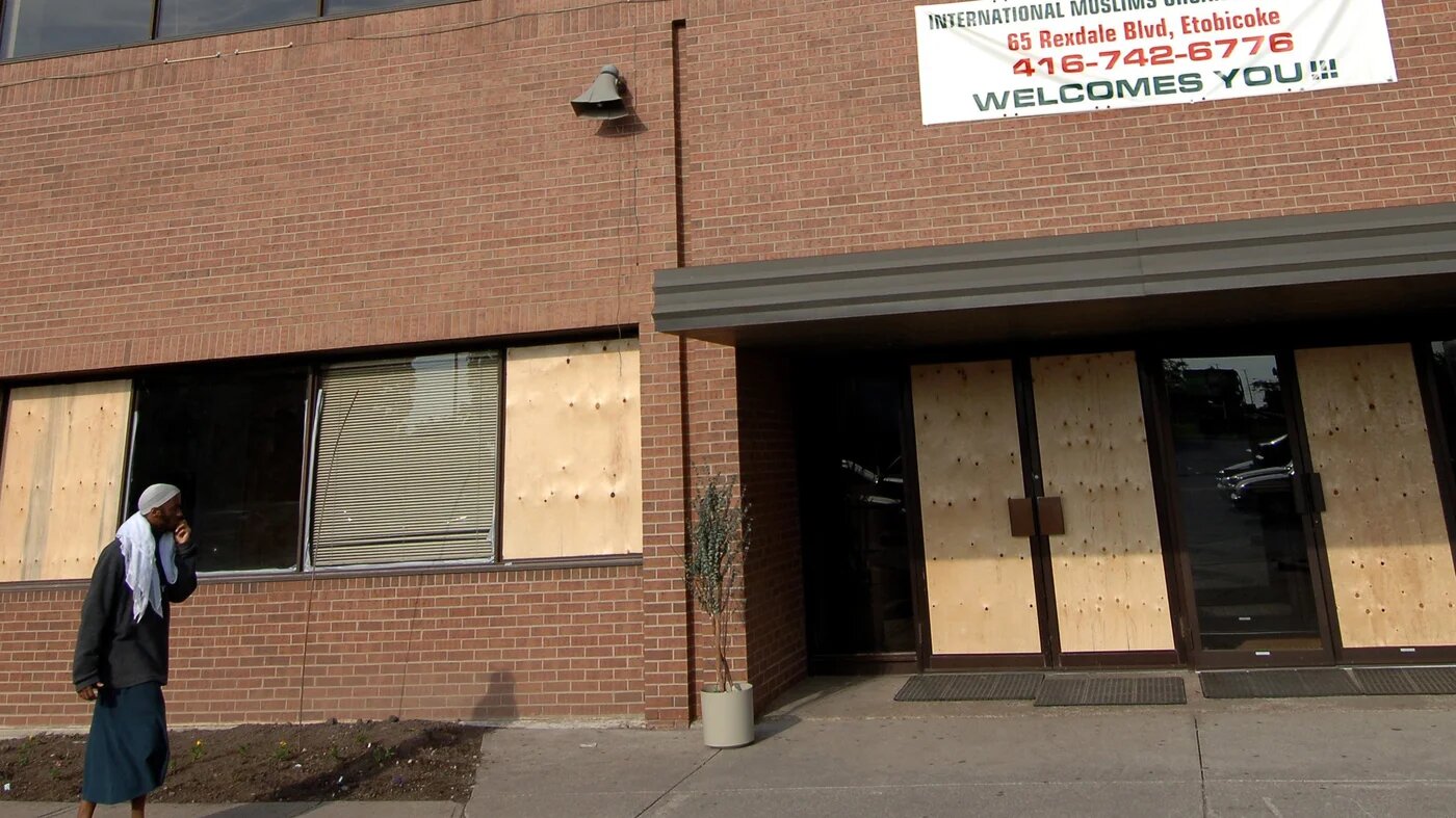 A Muslim volunteer at Toronto's International Muslim Organisations was stabbed to death on 12 September.