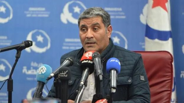 Mondher Ounissi, arrêté début septembre, assumait la présidence par intérim du parti Ennahdha en l’absence de Rached Ghannouchi, en prison depuis avril (X)
