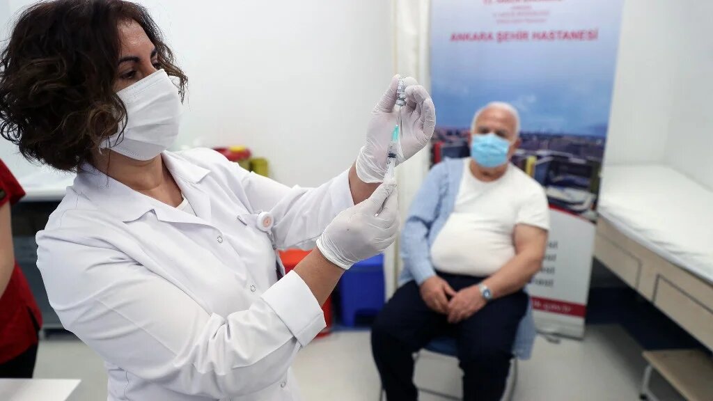 Total daily Covid-19 cases in Turkey dropped to just over 37,000 on Monday.