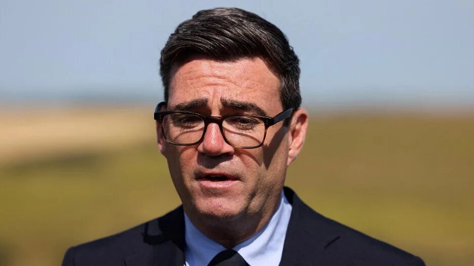 British Prime Minister Andy Burnham speaks to the media in Dover, southern England, on 2 August 2026 (Jack Taylor/AFP)