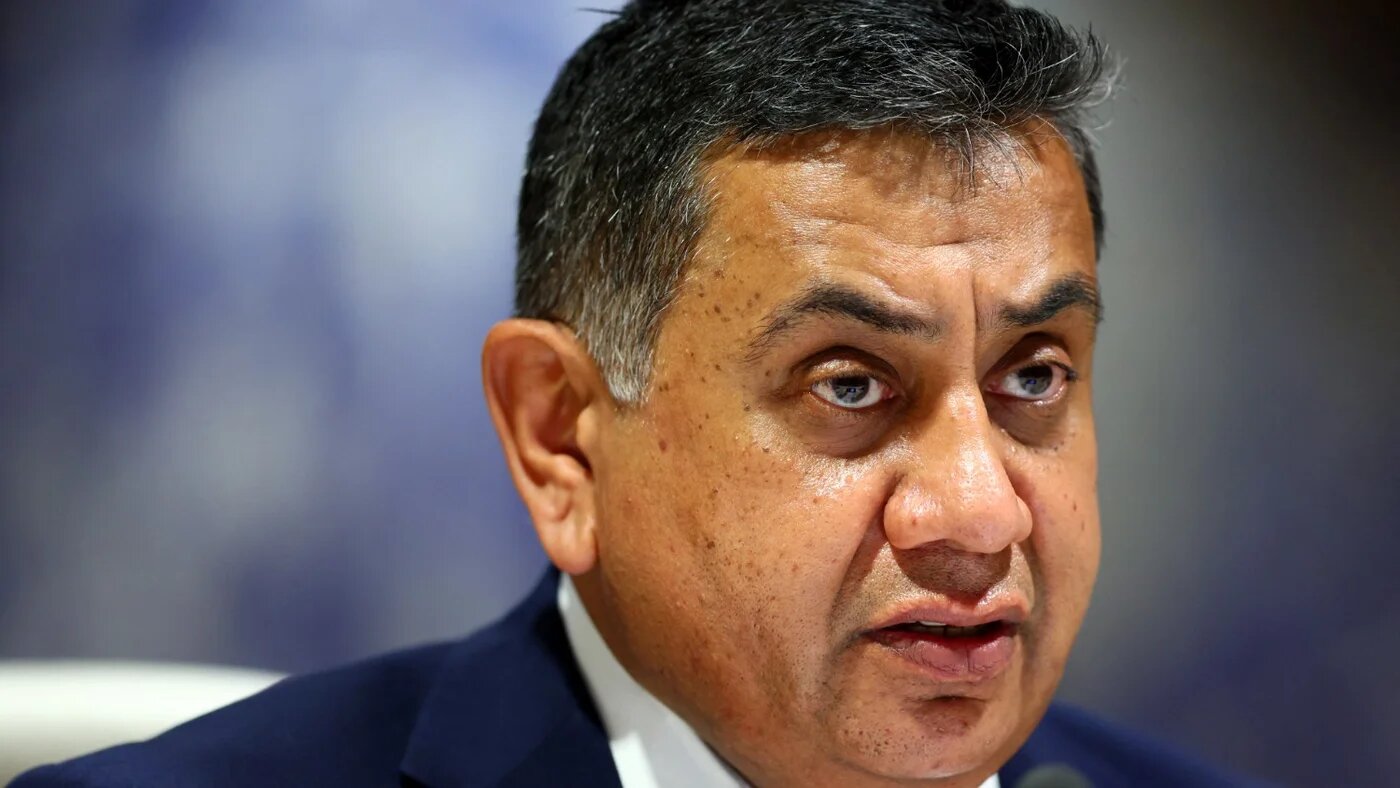 Lord Ahmad, the UK minister in charge of Middle East affairs, attends a High-Level Segment of the Conference on Disarmament at the United Nations in Geneva on 28 February 2022.