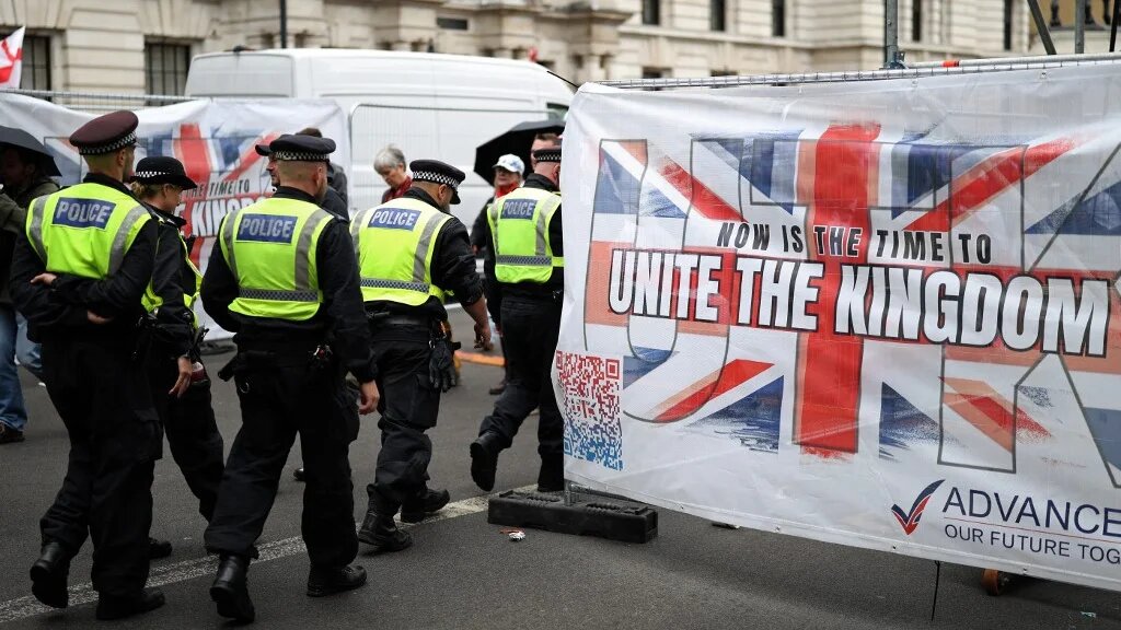 Figures showed that nearly 10,000 people were referred to Prevent in England and Wales - the highest annual number of referrals since 2015, with the vast majority referred for far-right extremism (AFP)