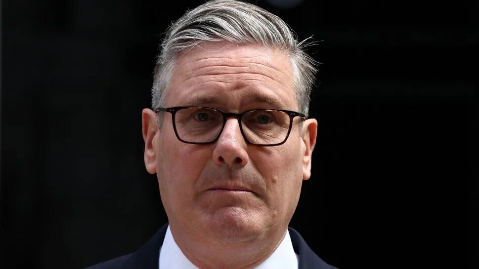 British Prime Minister Keir Starmer makes a statement to announce his resignation outside 10 Downing Street in London on 22 June 2026 (Henry Nicholls/AFP)