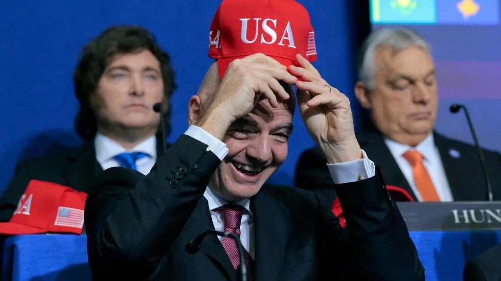 Fifa president Gianni Infantino is pictured in Washington, DC, on 19 February 2026 (Chip Somodevilla/Getty Images/AFP)