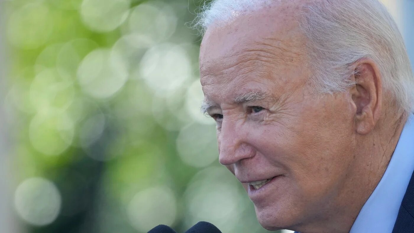 President Joe Biden speaks in the Rose Garden of the White House in Washington, Wednesday, on 11 October 2023.