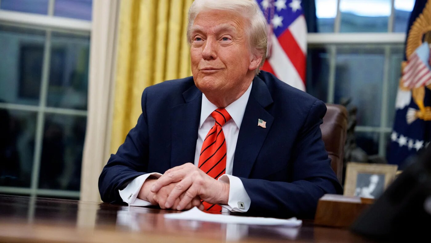 US President Donald Trump has threatened to cancel the ceasefire agreement between Israel and Hamas if the Palestinian military group does not release hostages by 12pm Saturday (AFP/Andrew Harnik)