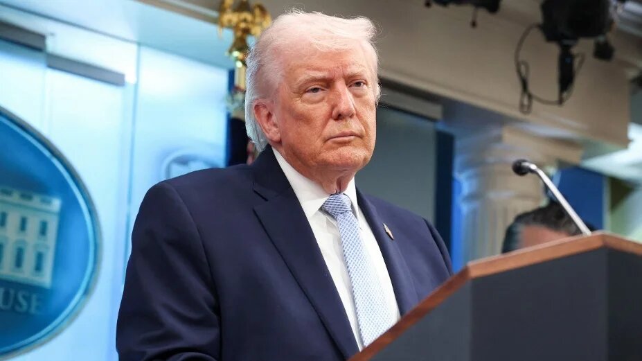 US President Donald Trump speaks at the White House in Washington, DC, on 6 April 2026 (Anna Moneymaker/Getty Images/AFP)