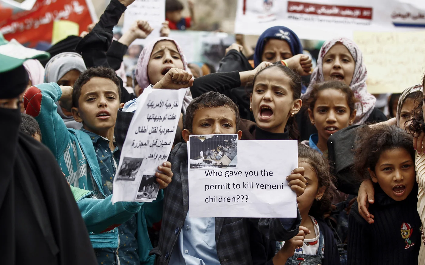 Des filles figureraient aussi dans les rangs des milices houthies, selon l’association Mwatana (AFP)