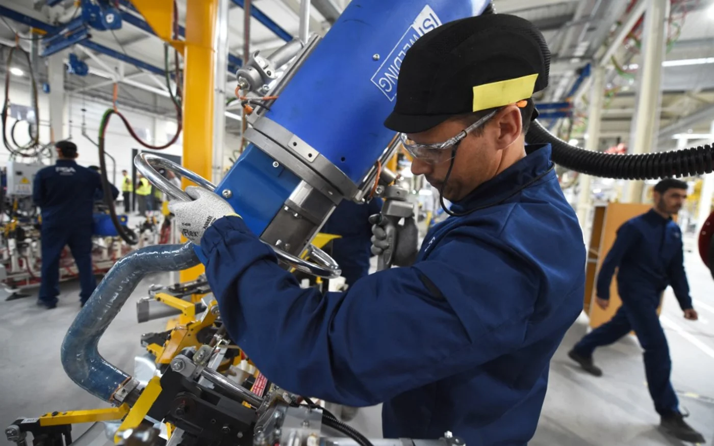 Un ouvrier de l’usine PSA, à Kénitra, le 21 juin 2019 (AFP/Fadel Senna)