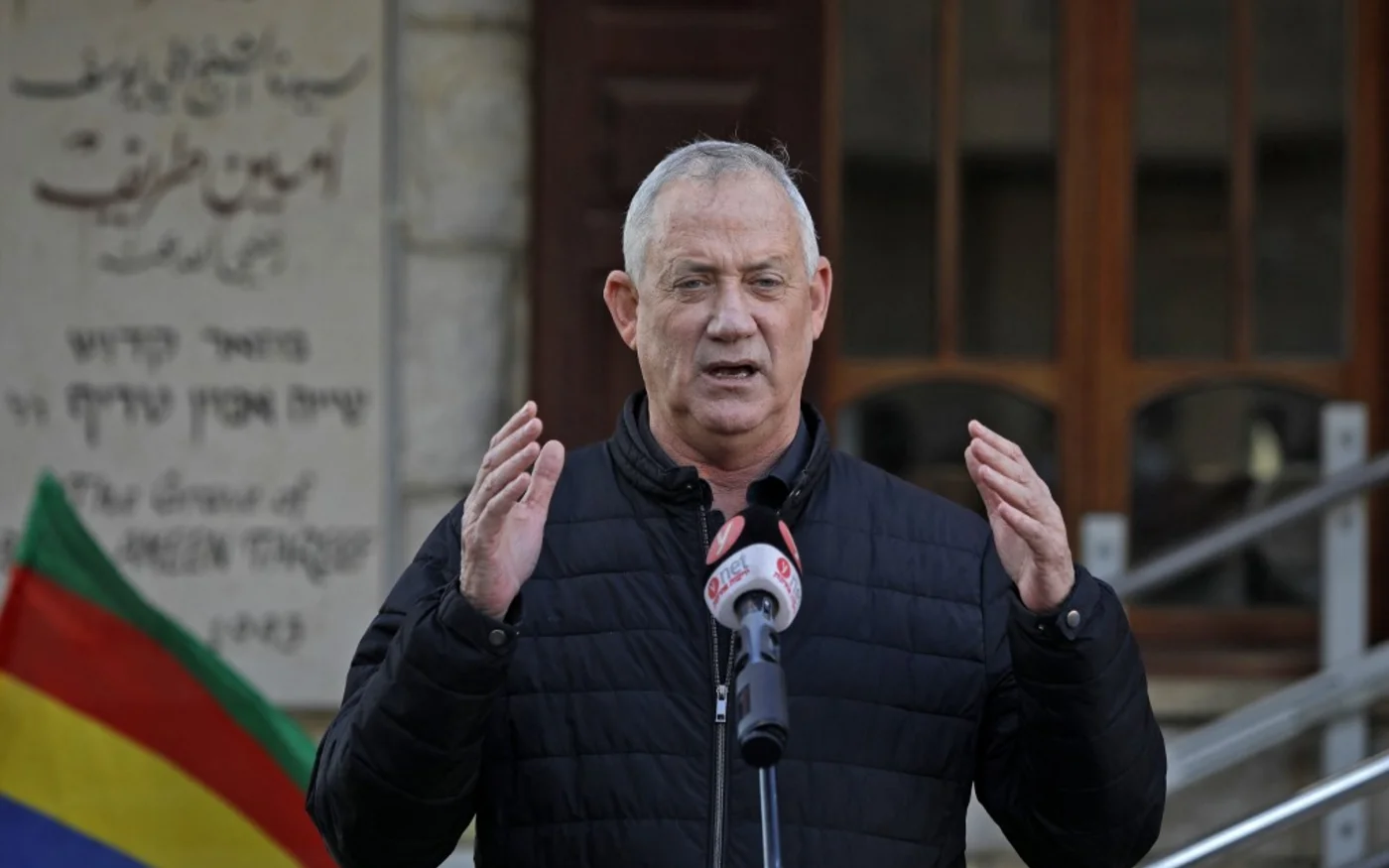Bleu Blanc de Benny Gantz, qui remporte huit sièges, est de loin la plus grande surprise de ces élections (AFP)