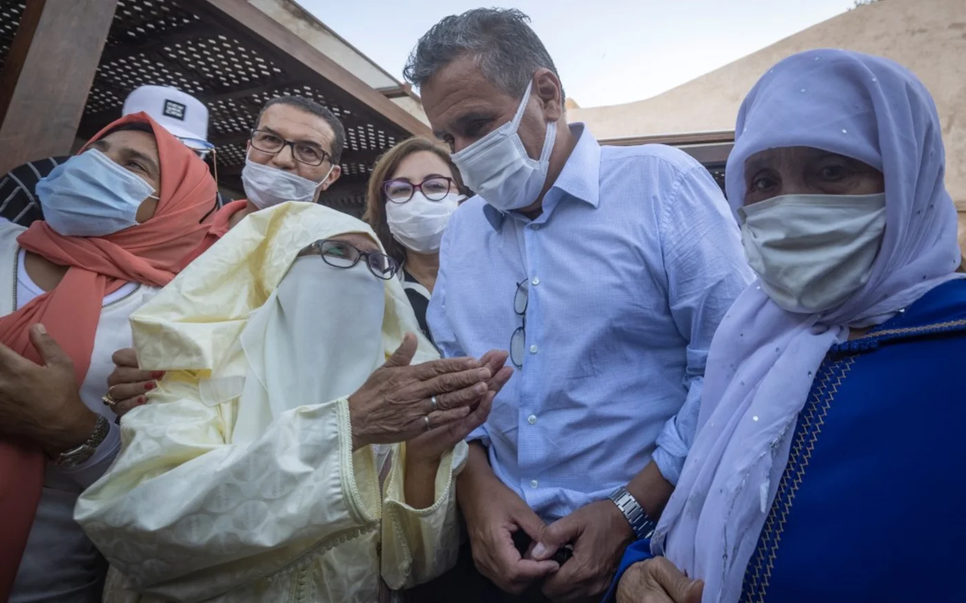 Aziz Akhannouch lors d’un meeting à Rabat le 2 septembre 2021 (AFP/Fadel Senna)