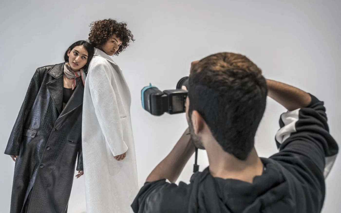 La top model Mariam Abdallah lors d’une séance photo, au Caire, en Égypte, le 15 mars 2021 (AFP/Khaled Desouki)