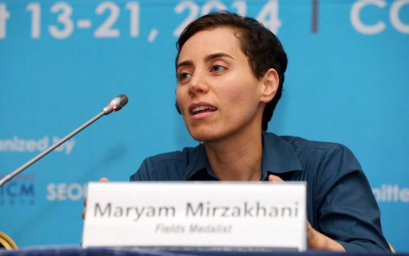 La mathématicienne primée Maryam Mirzakhani, décédée en 2017 à l’âge de 40&nbsp;ans, avait quitté l’Iran pour les États-Unis (The Seoul ICM/AFP)
