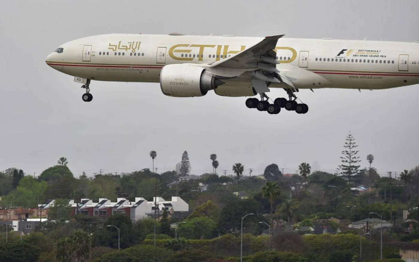 Etihad Airways a précisé que « le vol n’avait pas de passagers à bord » (AFP)