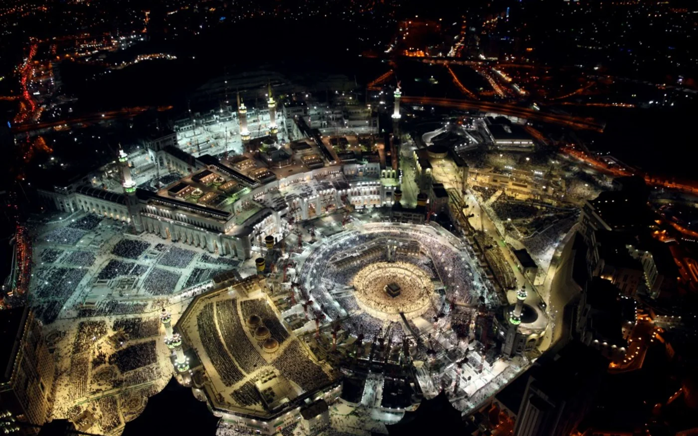 Une photo prise depuis les tours Abraj al-Bait, à La Mecque, juillet 2015 (AFP)