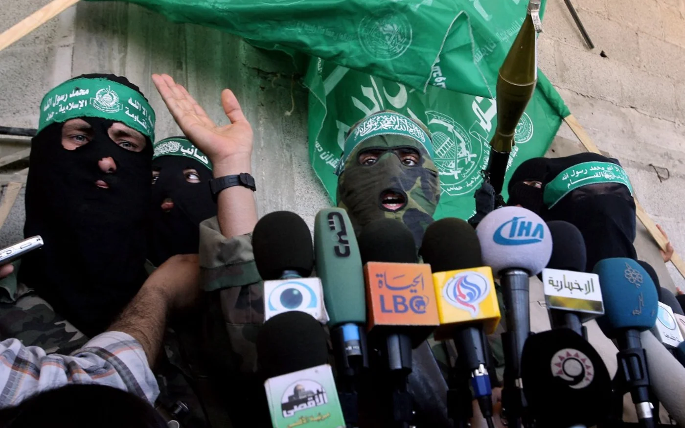 Conférence de presse d’Abou Obeida en juillet 2006 au nord de la bande de Gaza (AFP)