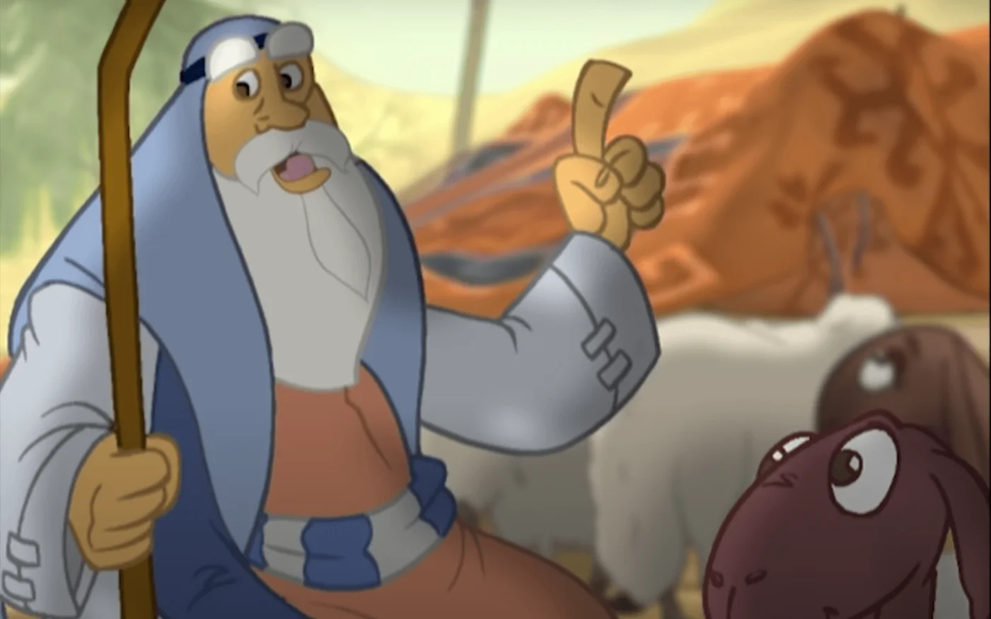 Les enfants pouvaient souvent tirer des leçons ou des morales de ce dessin animé (capture d’écran/collection de séries « Histoires du Coran »)