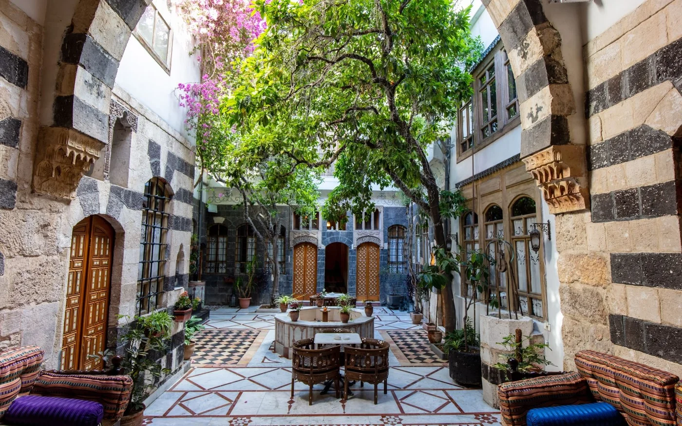 La cour de Beit Mamlouka (Zirrar Ali)