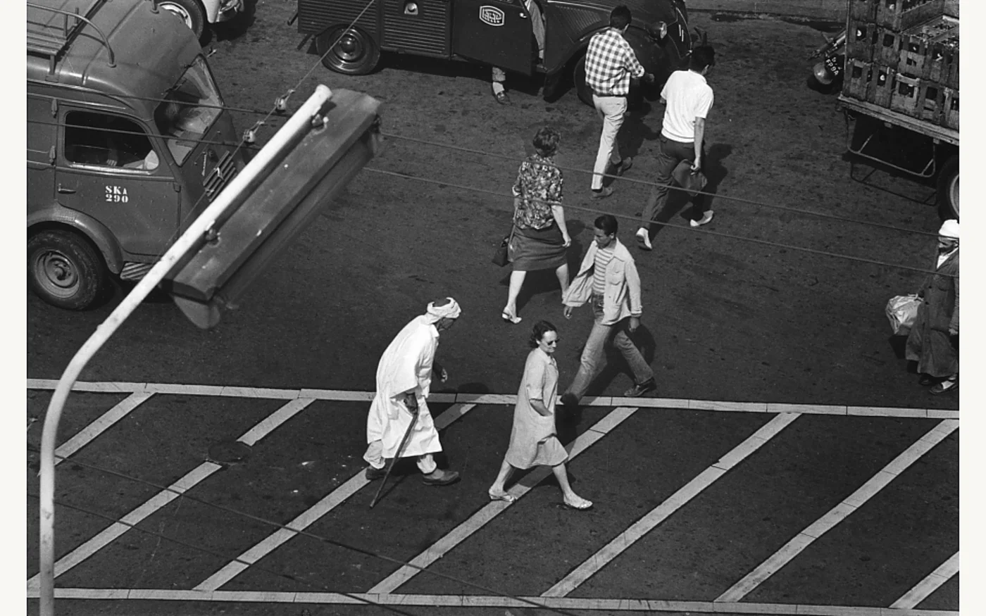 Photo prise depuis l'hôtel Aletti, Alger 1961 (Raymond Depardon / Magnum Photo)