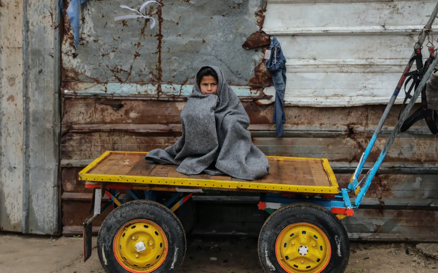 Un rapport sur les droits de l’homme indique qu’à Gaza, neuf enfants sur dix souffrent d’une forme de trouble de stress post-traumatique lié au conflit (MEE/Mohammed Hajjar)