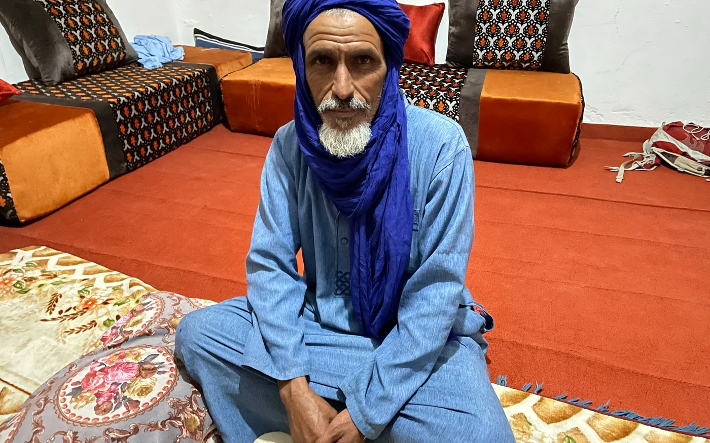 Les temps étaient déjà difficiles avant la guerre pour Maalainin Mohammed, chevrier (MEE/Daniel Hilton)