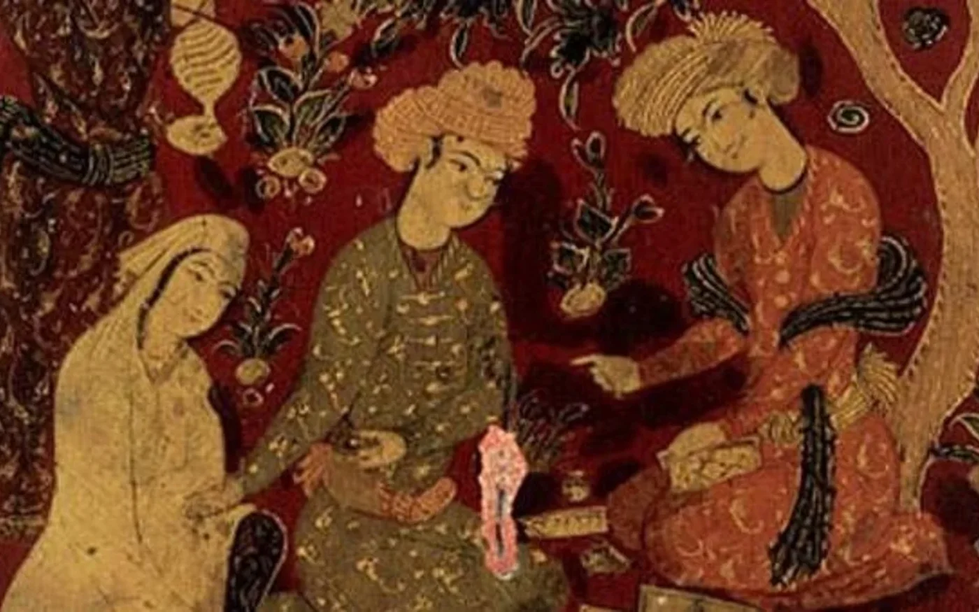 Miniature représentant Ibn Sina en train de soigner un patient (Wikimedia)