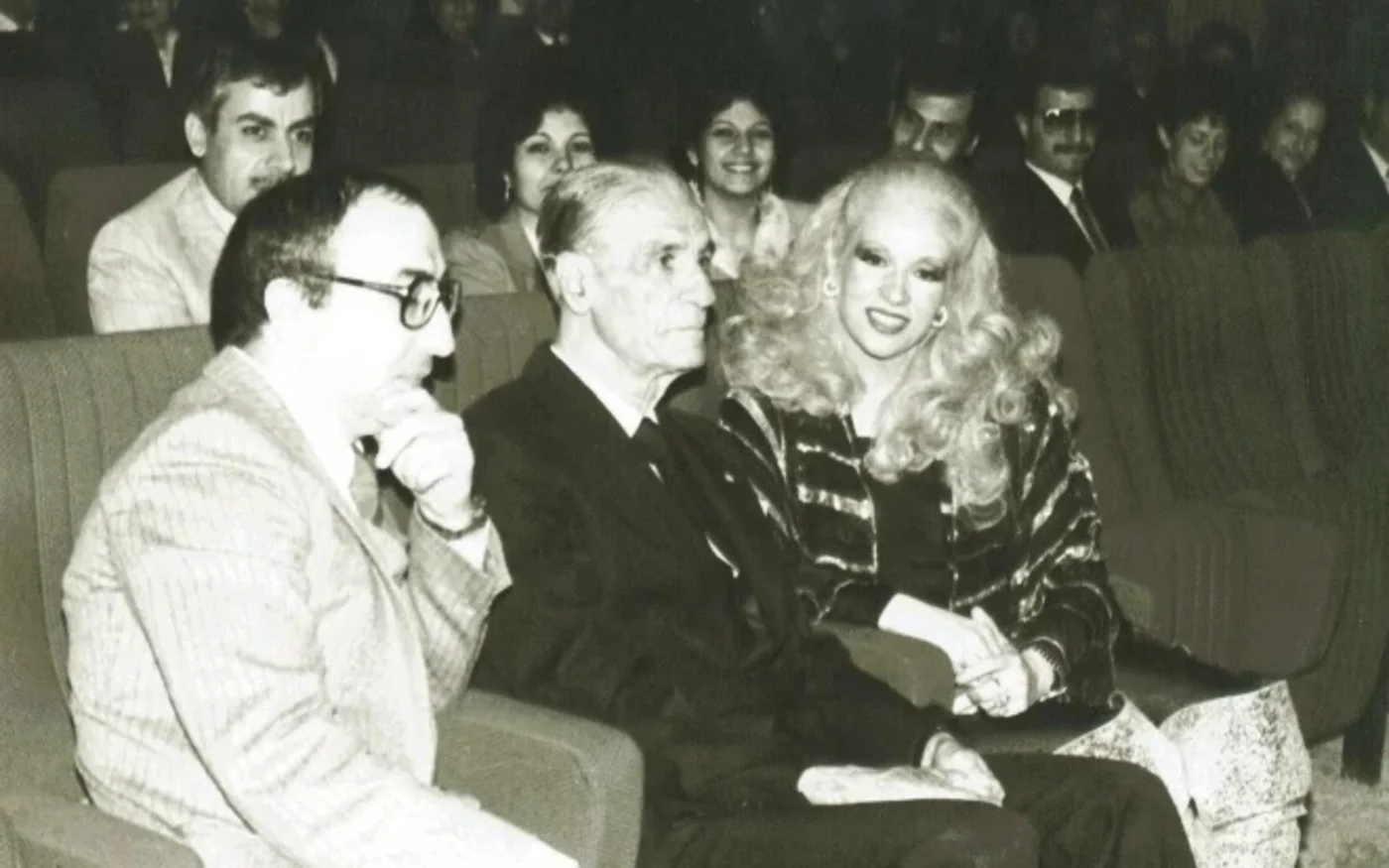 Elias Rahbani (à gauche) avec Pierre Gemayel (au centre) et Sabah (à droite) (avec l’aimable autorisation de Jad Rahbani)