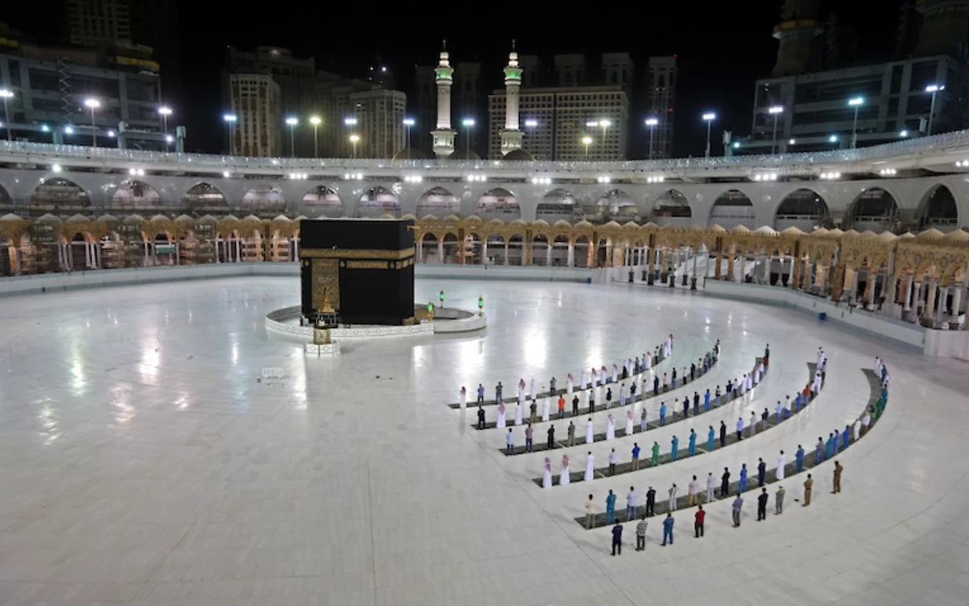 Le complexe de la Grande Mosquée de la ville sainte de La Mecque, en Arabie Saoudite, le 23 juin 2020 (AFP) 
