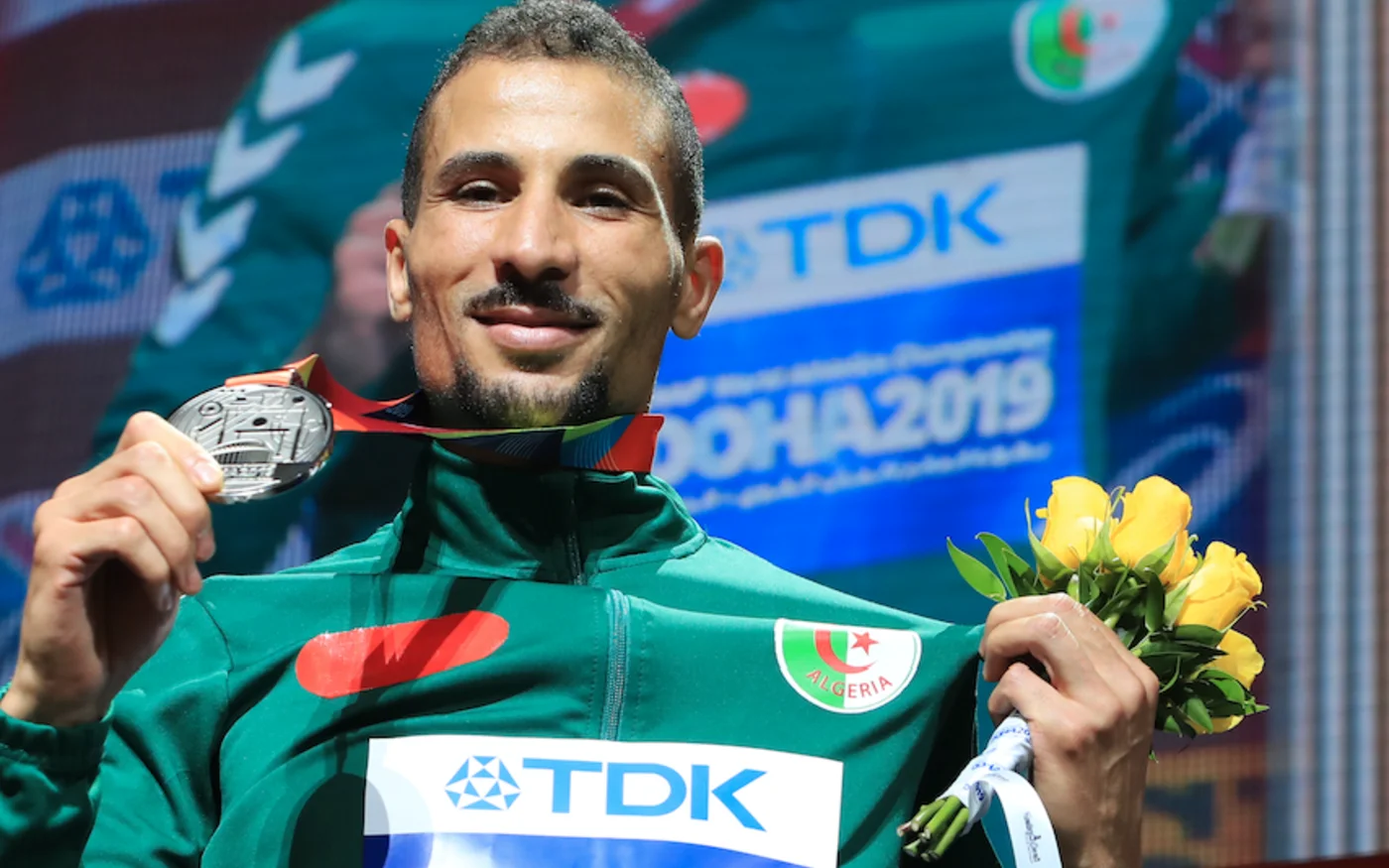 Makhloufi est l’athlète le plus titré aux Jeux olympiques (1 médaille or et 2 d’argent) de l’histoire du sport algérien (AFP)