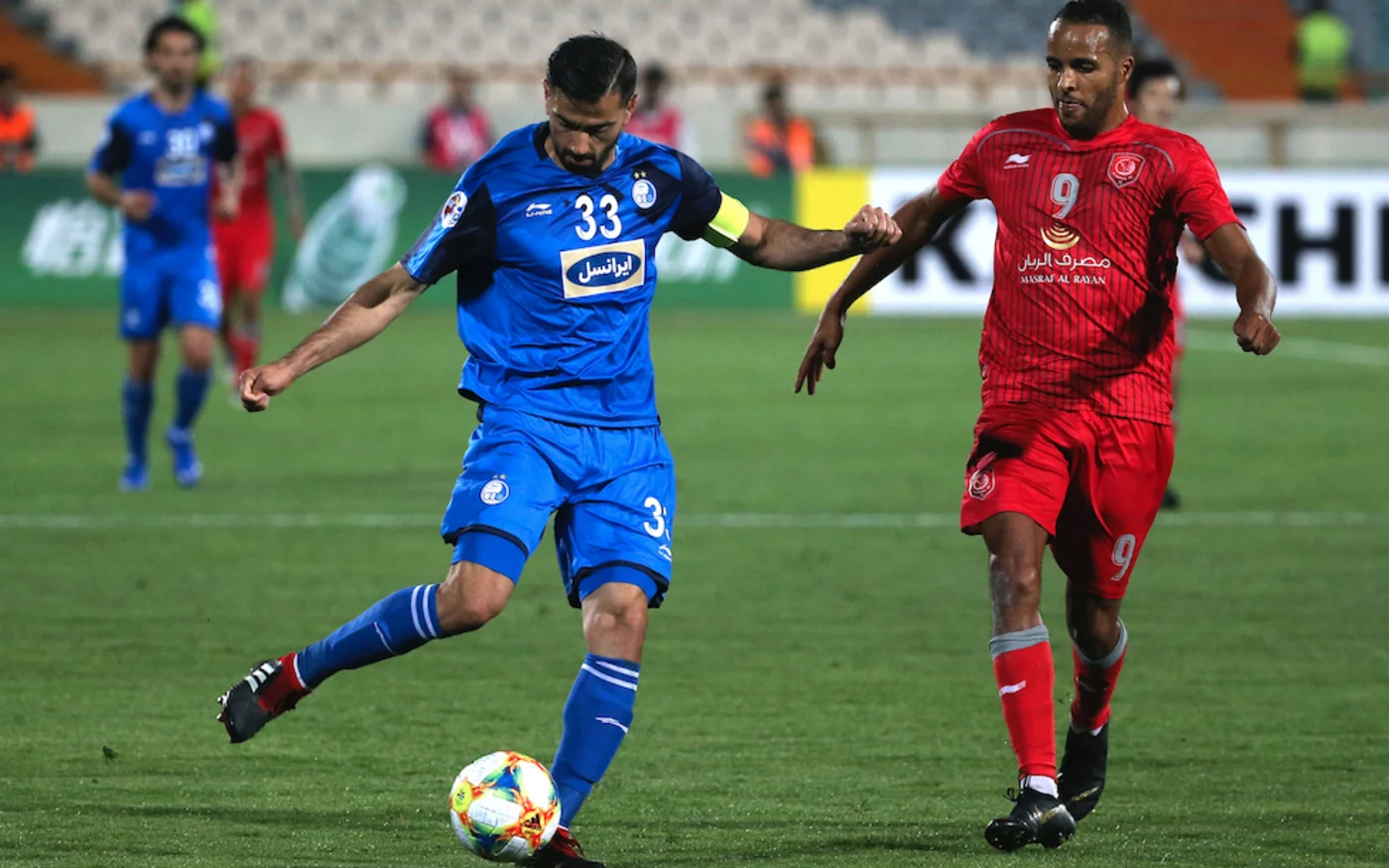 La Ligue des champions de l'AFC entre l'Iranien Esteghlal et le Qatarien Al Duhail, au stade Azadi, à Téhéran, le 6 mai 2019 (AFP)