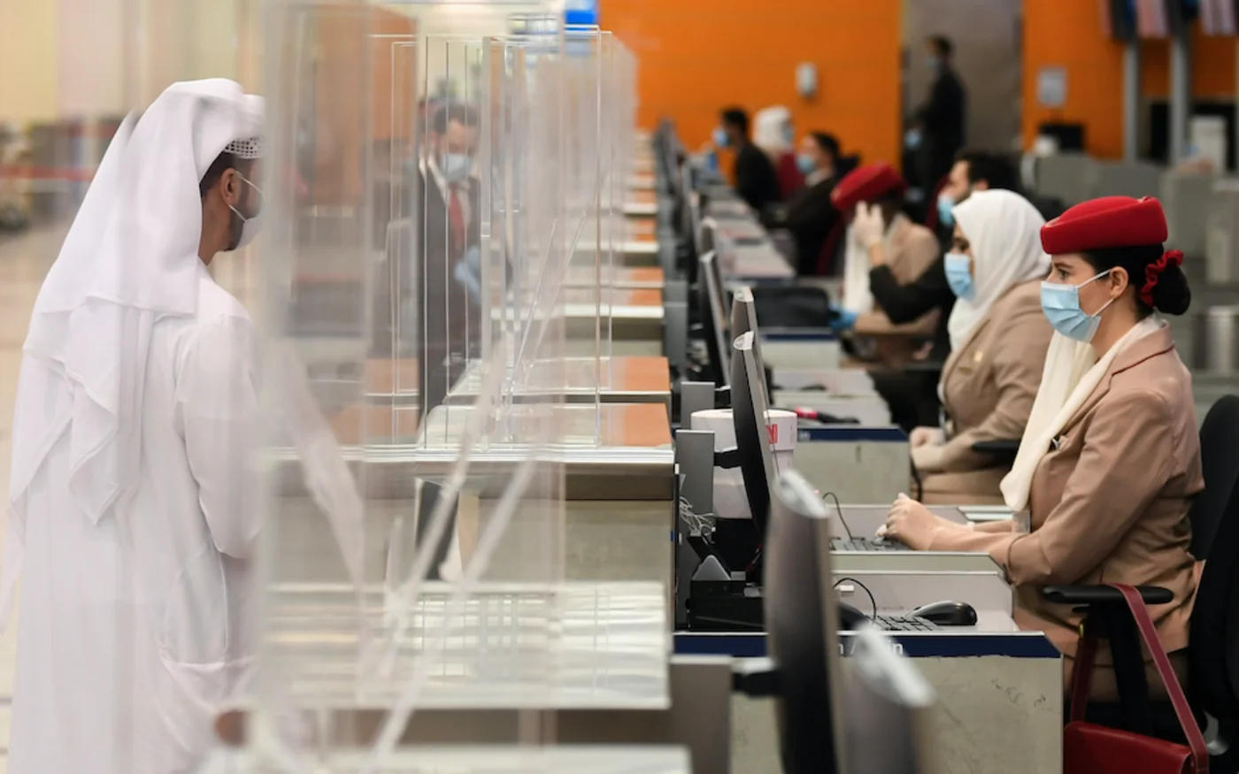 L'aéroport international de Dubaï, le 22 mai 2020 (AFP)