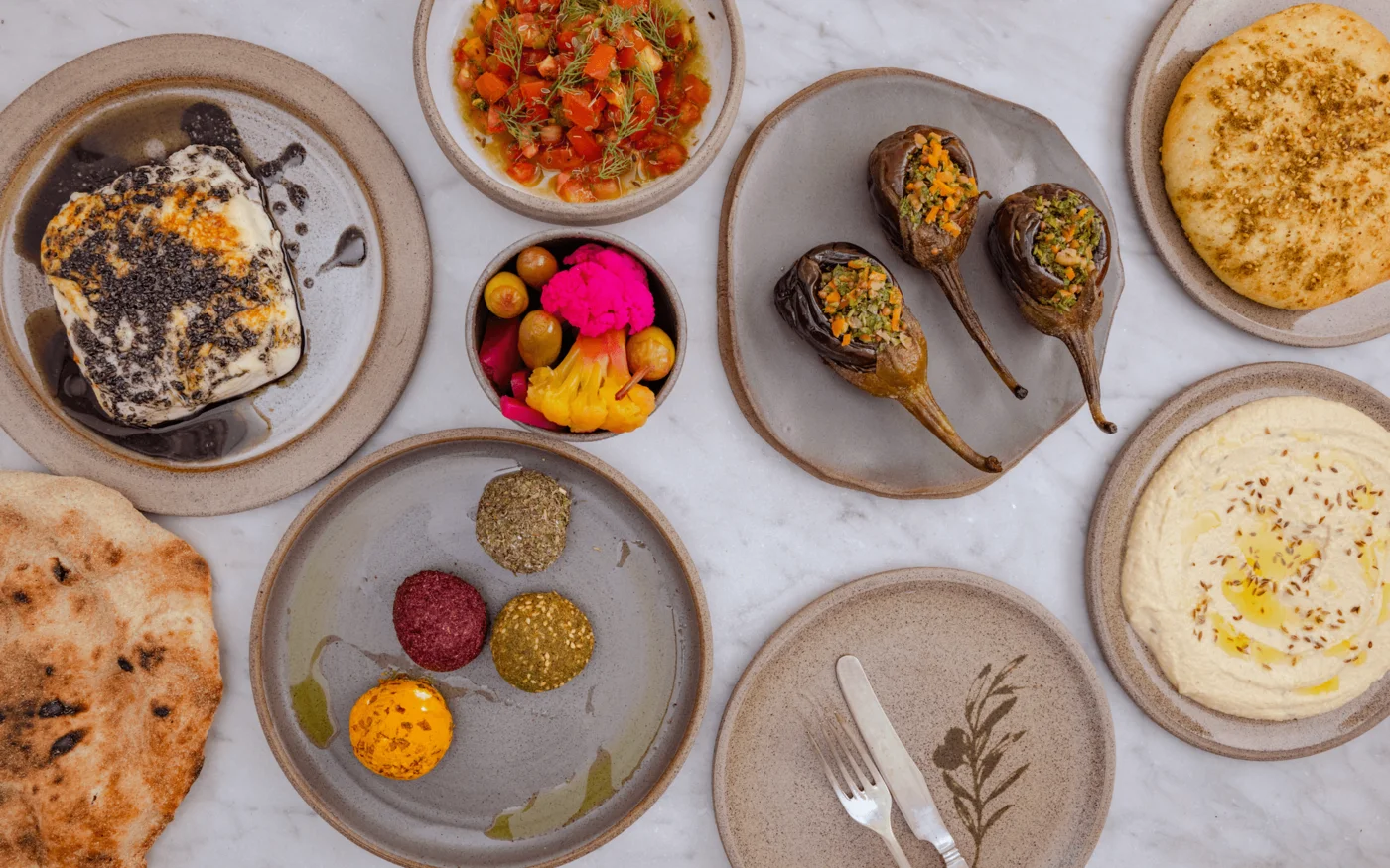 À Akub, la nourriture sera composée de nombreux ingrédients palestiniens traditionnels et des légumes de saison provenant d’agriculteurs britanniques locaux (Photo fournie)