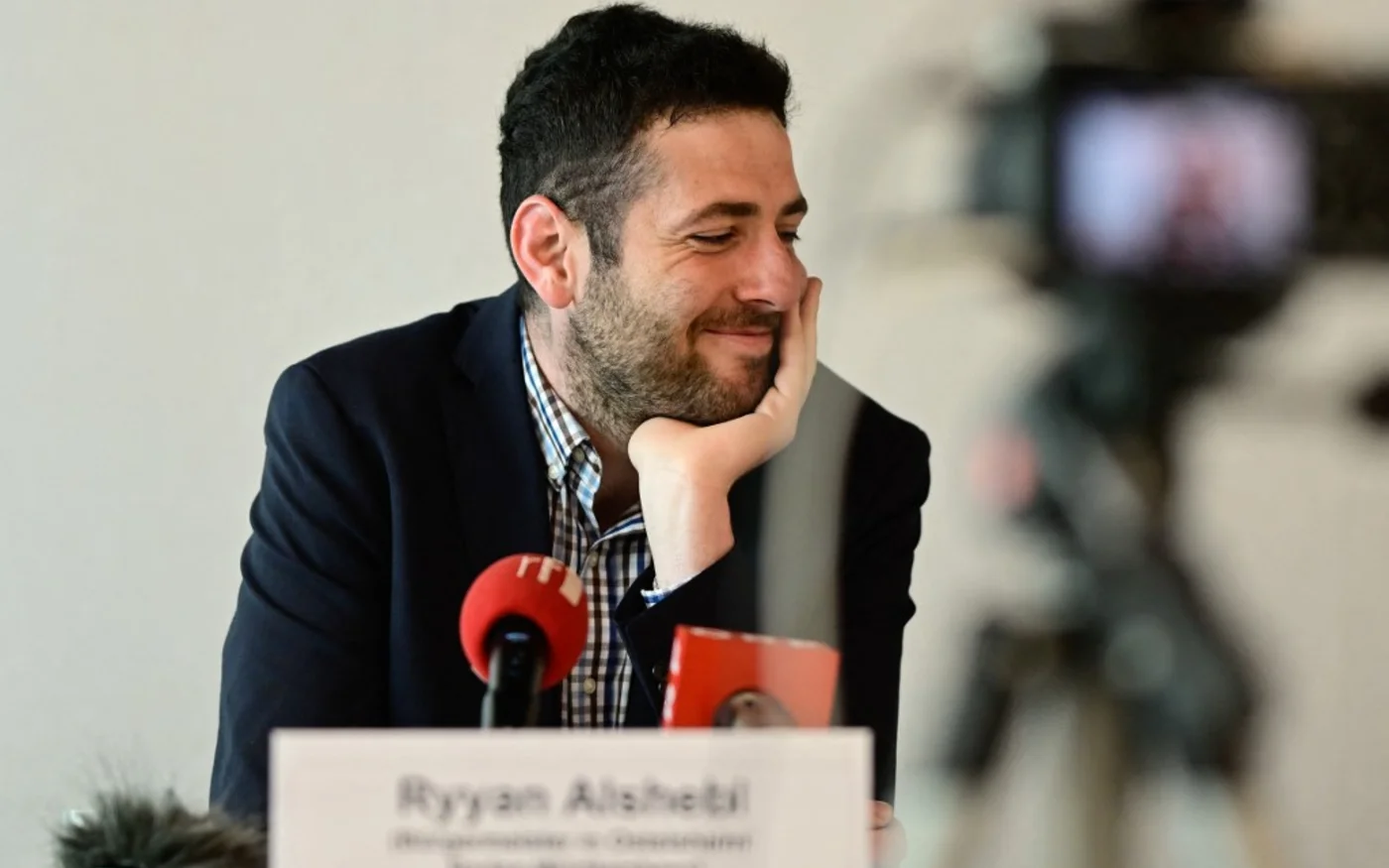Ryyan Alshebl voit dans sa victoire, face à deux autres candidats locaux ayant pourtant grandi dans la région, un signe de « l’ouverture » d’esprit des électeurs (AFP/John MacDougall)