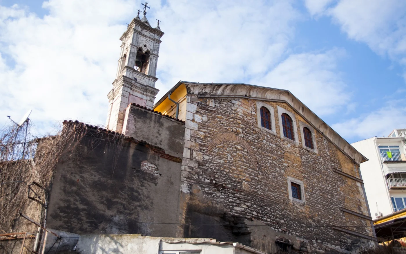 L’église orthodoxe grecque Agios Minas a été construite au XIXe siècle sur les vestiges d’une église du IVe siècle (MEE/Tessa Fox)
