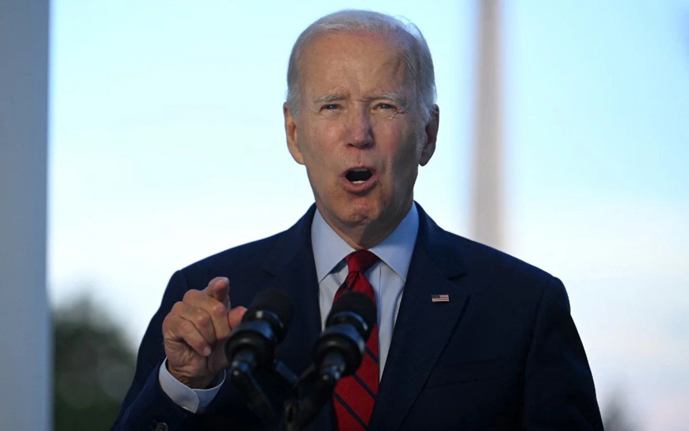 « Nous disons encore clairement ce soir que peu importe le temps que cela prendra, peu importe où vous vous cachez, si vous constituez une menace contre notre population, les États-Unis vous trouveront et vous élimineront », a martelé Joe Biden (AFP)