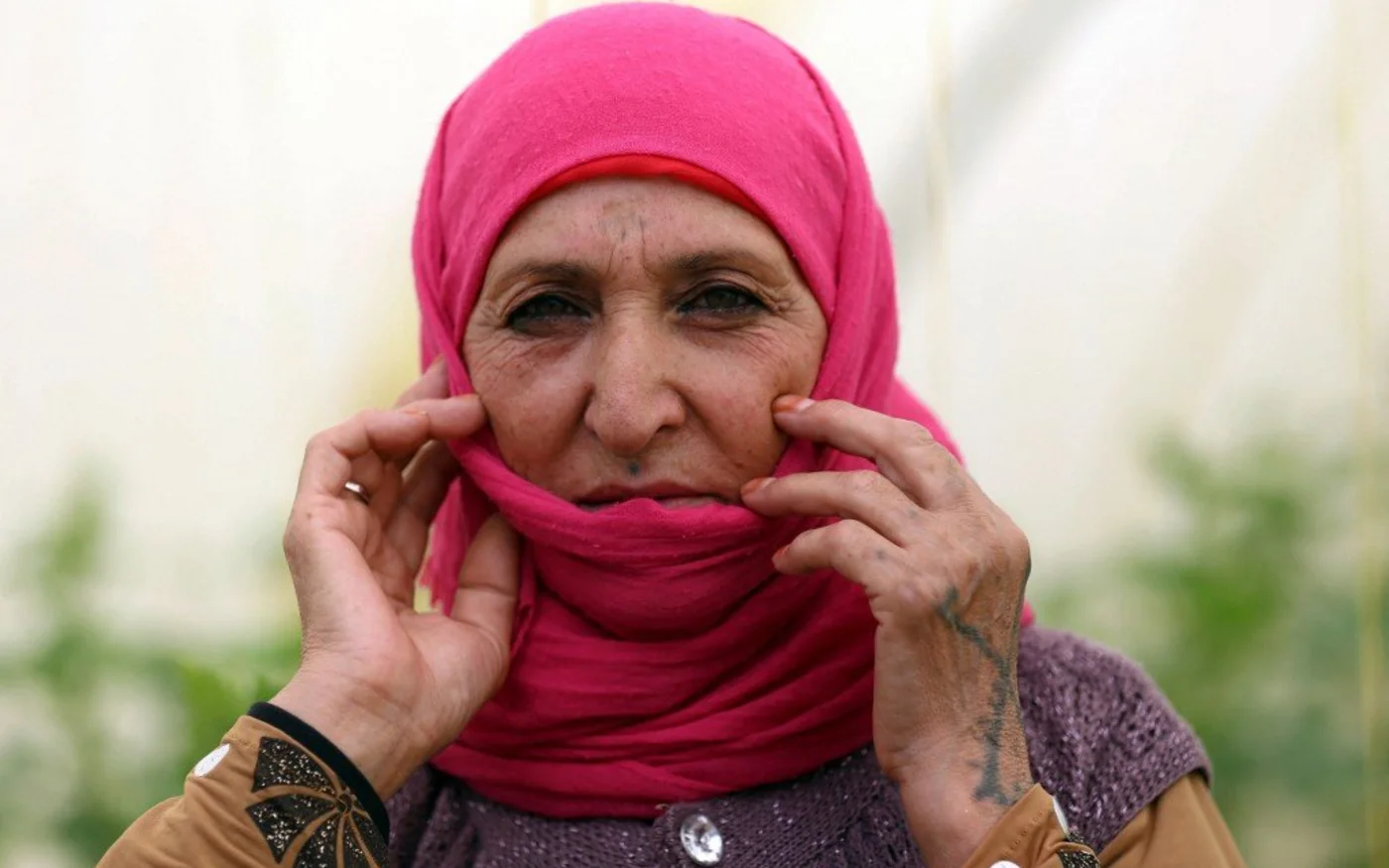 L’emplacement d’un tatouage comporte une signification particulière pour les femmes de la région (AFP)