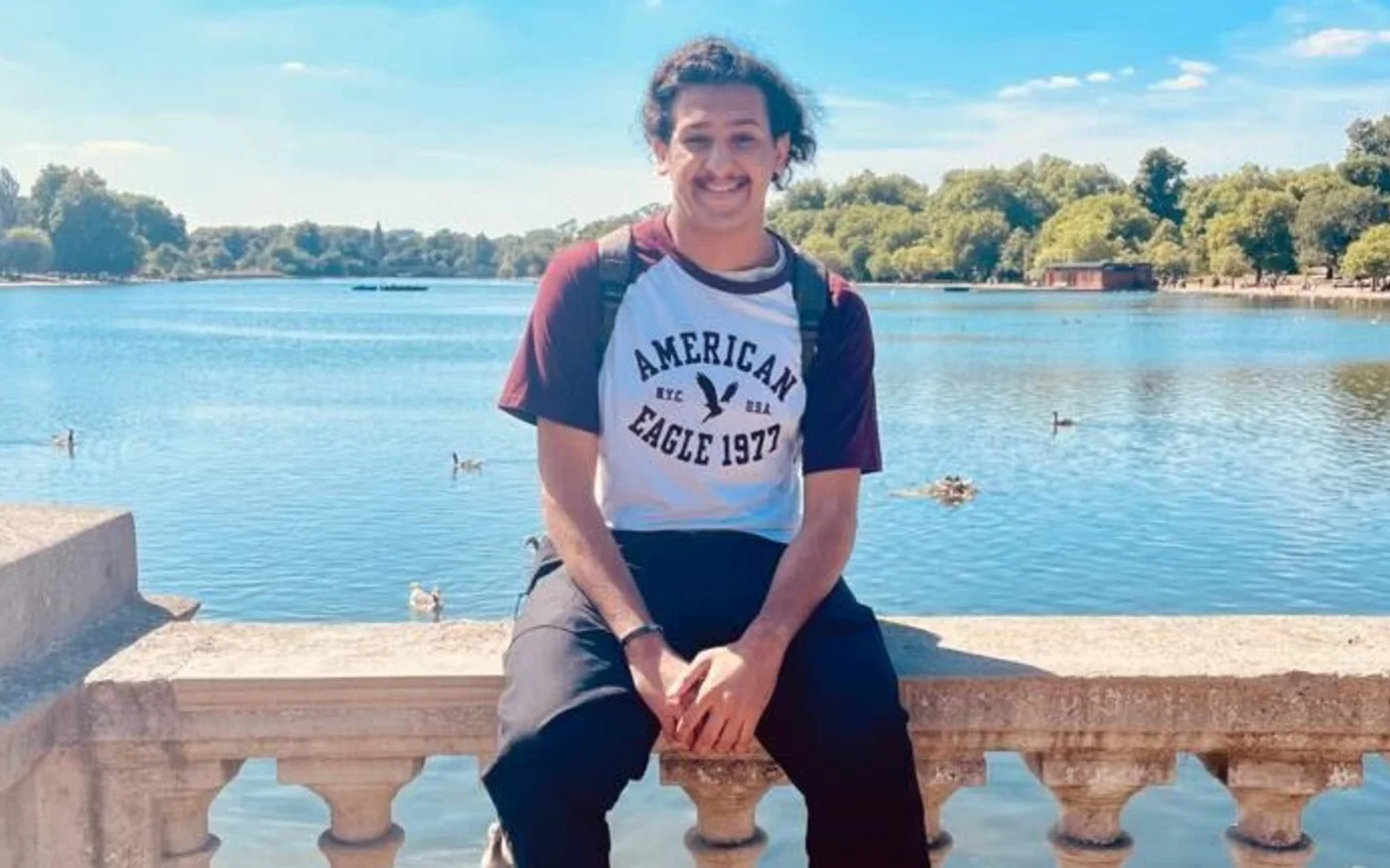 Salman al-Khalidi in London's Hyde Park in 2022 after seeking asylum in the UK (Supplied)