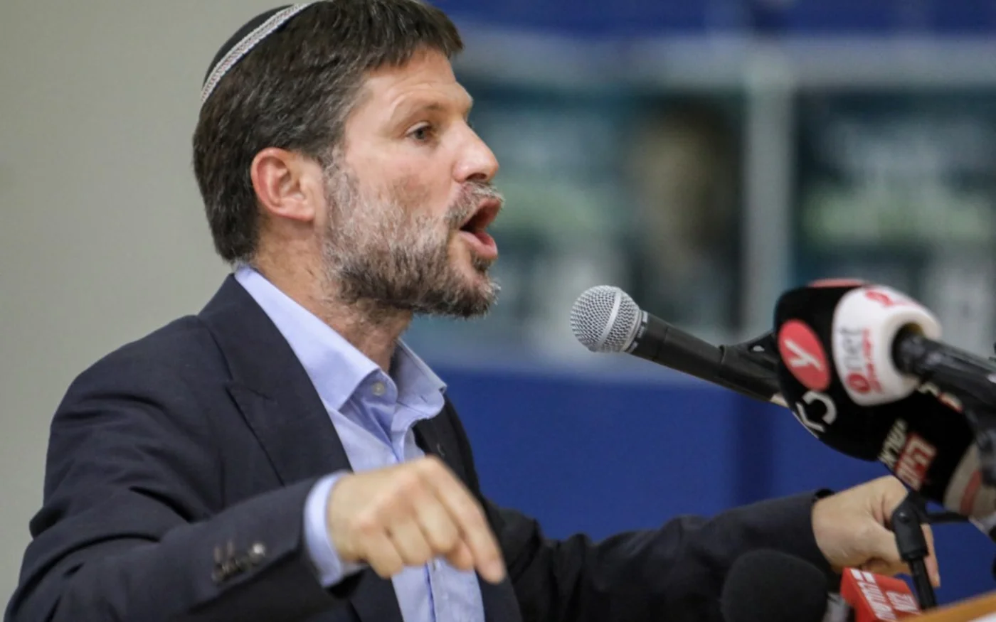 Bezalel Smotrich, le leader moins en vue mais non moins dangereux de Sionisme religieux, veut récupérer le portefeuille de la Défense (AFP/Gil Cohen-Magen)