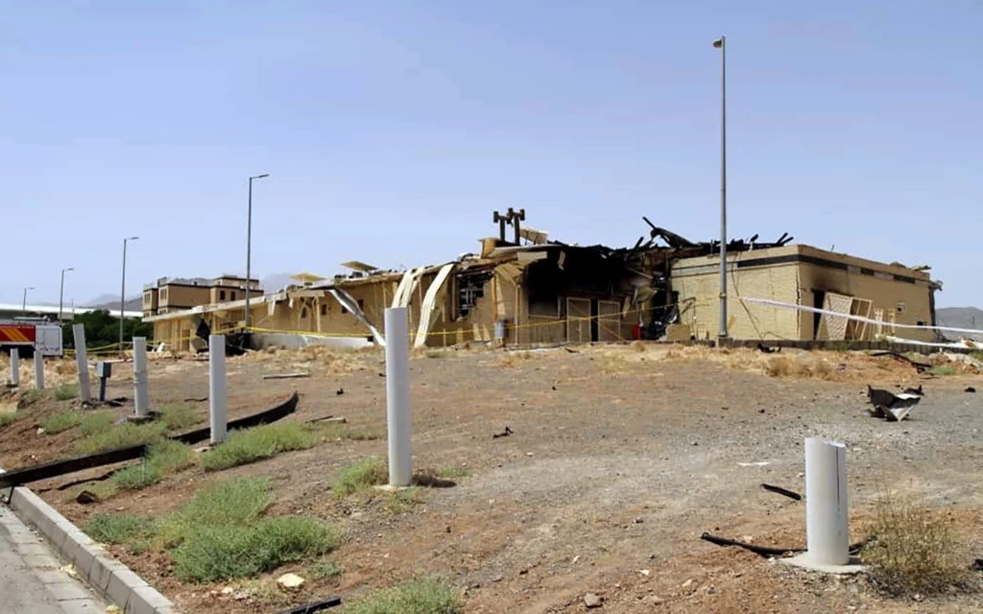 Les dommages infligés au complexe iranien de Natanz photographiés le 2 juillet (Iran Atomic Organization/AFP)