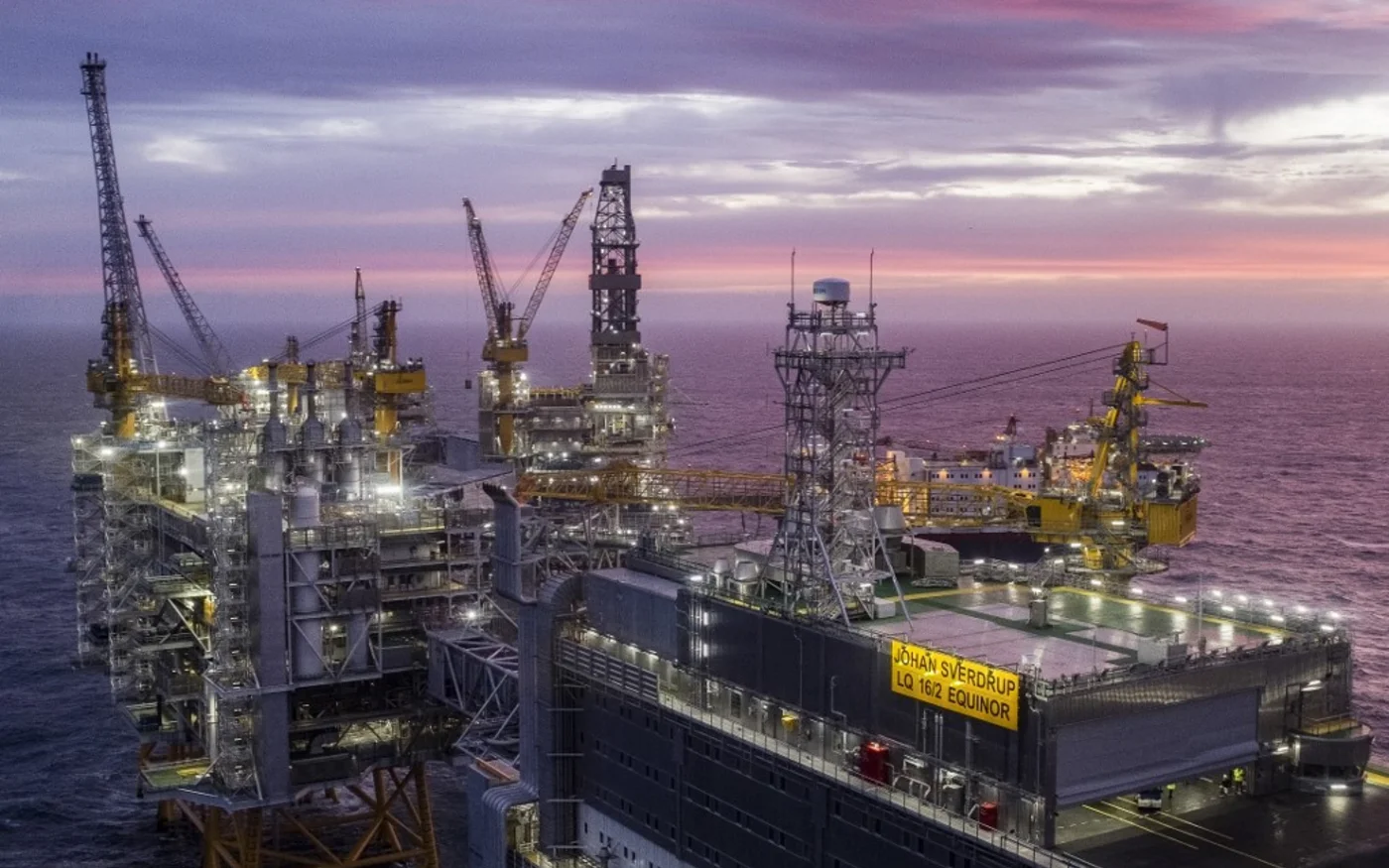 Le champ pétrolifère Johan Sverdrup, en mer du Nord, en Norvège, troisième plus grand champ pétrolifère du plateau continental norvégien (AFP/Carina Johansen)