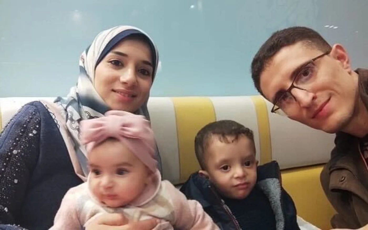 Aya Hassuna (L) is the only member of her family to survive the war in Gaza (Supplied)