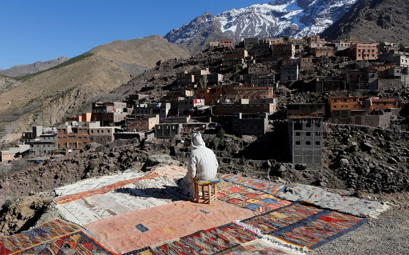 La vue depuis un petit village de la région du djebel Toubkal près d’Imlil, au Maroc (Reuters)