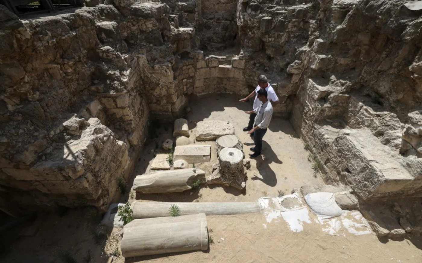 Les ruines de Saint Hilarion, dont un ancien monastère chrétien, le 8 juin 2022 (AFP)